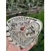 Hand-carved Viking amulet – Wolf, sun & moon symbol