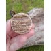 Hand-carved Viking Compass amulet from moose antler
