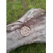 Hand-carved Viking Compass amulet from moose antler