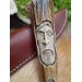 Norse knife "Odin" with antler hand-carved handle & sheath.