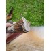 Norse knife "Odin" with antler hand-carved handle & sheath.