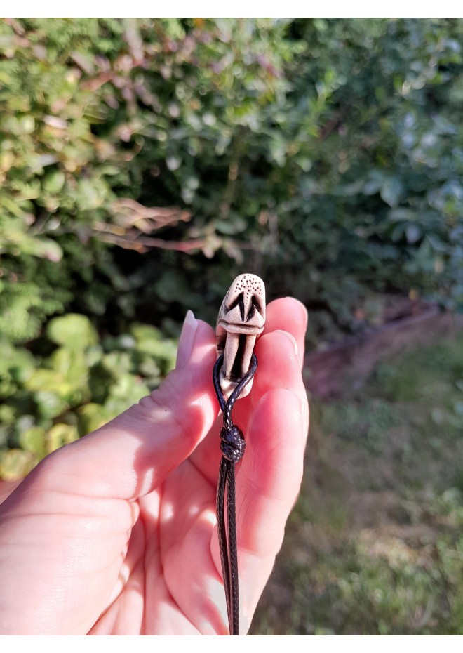 Norse Viking Dragon antler amulet, pendant