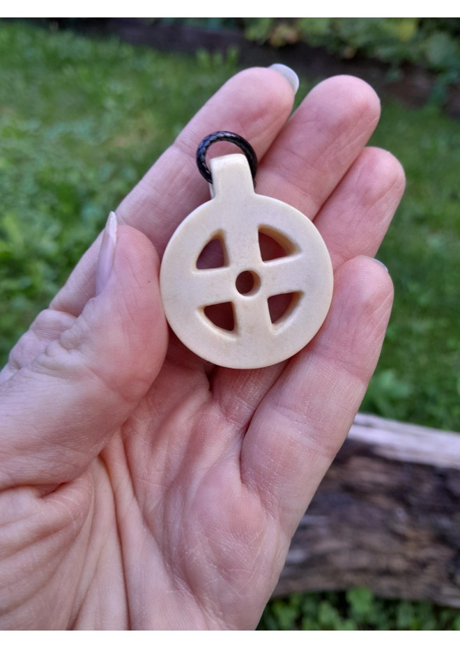Viking Solar cross necklace with Algiz, Tiwaz, Odal & Ansuz