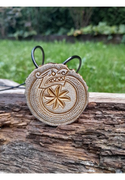 Ouroboros Viking amulet – eternal dragon design