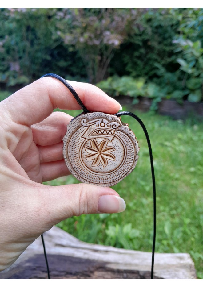 Viking Ouroboros pendant – eternal Norse dragon