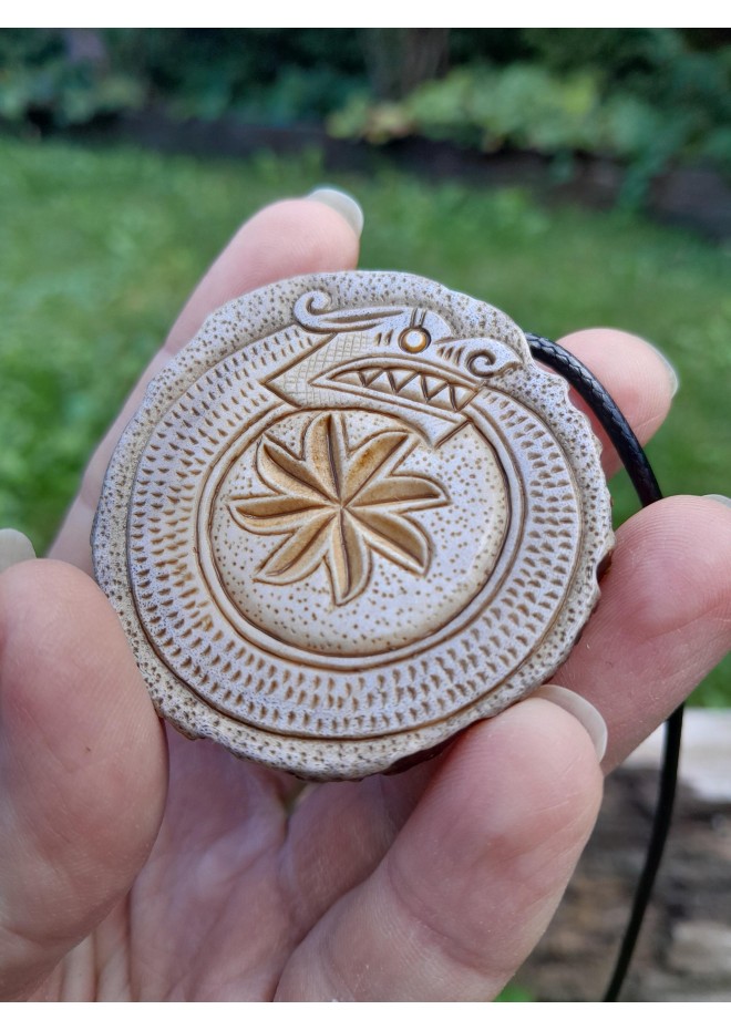 Viking Ouroboros pendant – eternal Norse dragon