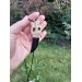 Viking Wolf amulet with green gemstone eye
