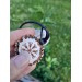 Hand-carved Odin amulet from moose antler with Helm of Awe
