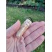 Hand-carved Viking bear amulet with Algiz rune