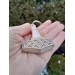 Hand-carved Thor’s Hammer moose antler amulet