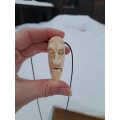 Hand-carved Odin pendant with Ansuz rune