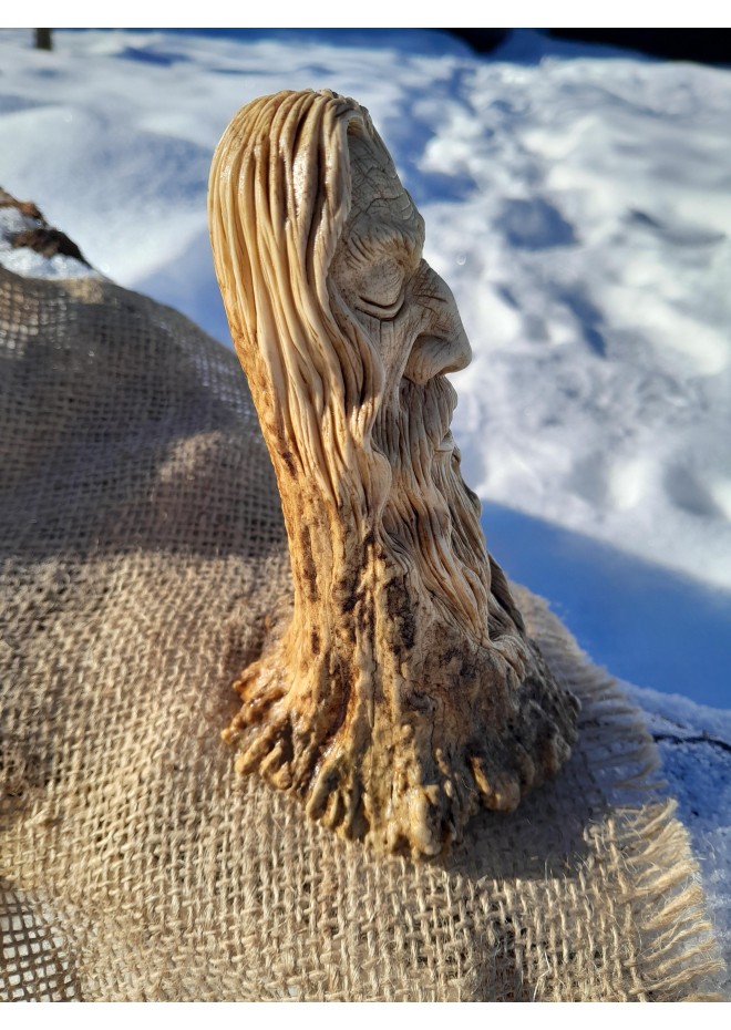 Odin figurine carved from real moose antler