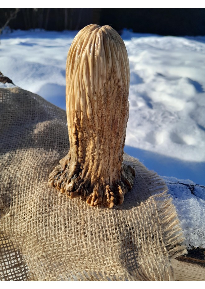 Odin figurine carved from real moose antler
