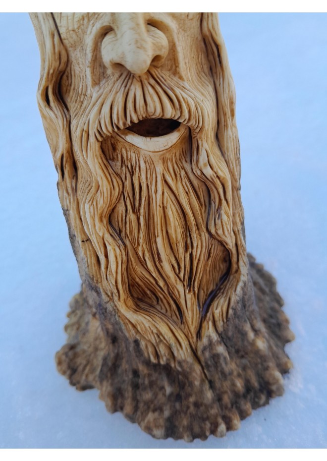 Odin figurine carved from real moose antler