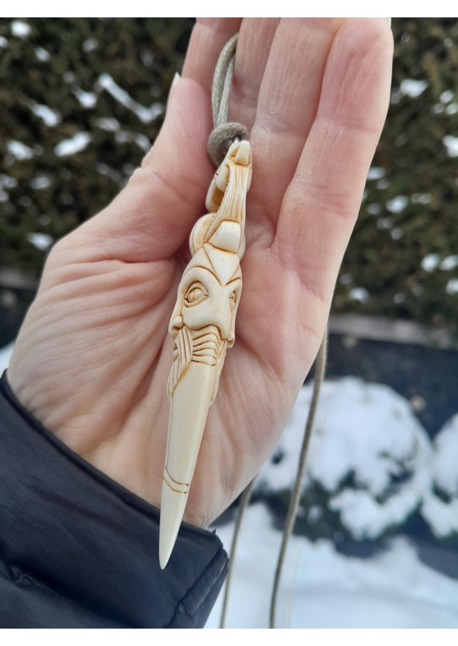 Custom Odin spear pendant with Dragon design