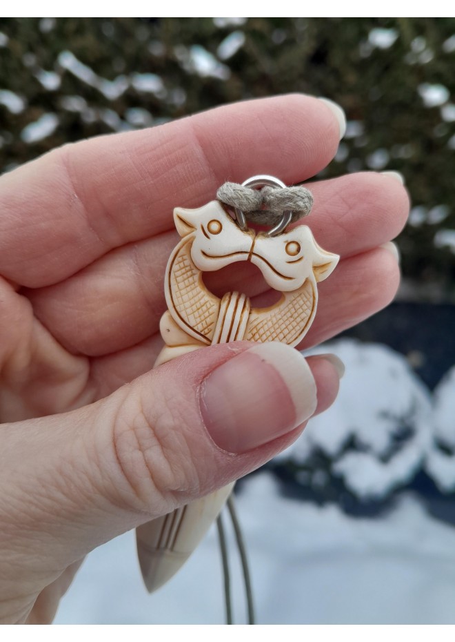 Custom Odin spear pendant with Dragon design