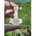 Custom Mjolnir amulet with Helm of Awe design