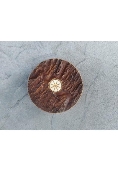 Beautiful and unique hand carved mirror. Ouroboros, Viking world snake. Midgard jormungandr serpent. Norse Dragon, ancient infinity symbol
