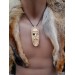 Unique Allfather God Odin pendant . Moose antlers hand-carved 