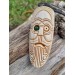 Unique Allfather God Odin pendant . Moose antlers hand-carved 