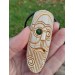 Unique Allfather God Odin pendant . Moose antlers hand-carved 