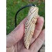 Unique Allfather God Odin pendant . Moose antlers hand-carved 