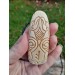 Unique Allfather God Odin pendant . Moose antlers hand-carved 