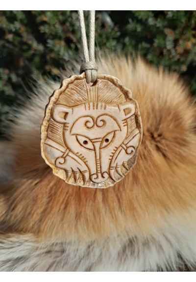 Hand-carved Bear amulet 2 Viking Mythology Art. Berserker warrior style. Scandinavian totemic symbol. Norse handmade jewelry