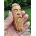 Unique Allfather God Odin pendant . Moose antlers hand-carved 