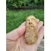 Unique Allfather God Odin pendant . Moose antlers hand-carved 
