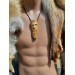 Unique Allfather God Odin pendant . Moose antlers hand-carved 