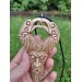 Unique Allfather God Odin pendant . Moose antlers hand-carved 