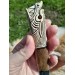  Vikings rune knife "Wolf" with leather sheath. Antler and wood hand-carved handle. Fenrir.