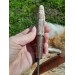 Vikings rune knife "Wolf" with leather sheath. Antler and wood hand-carved handle. Fenrir.