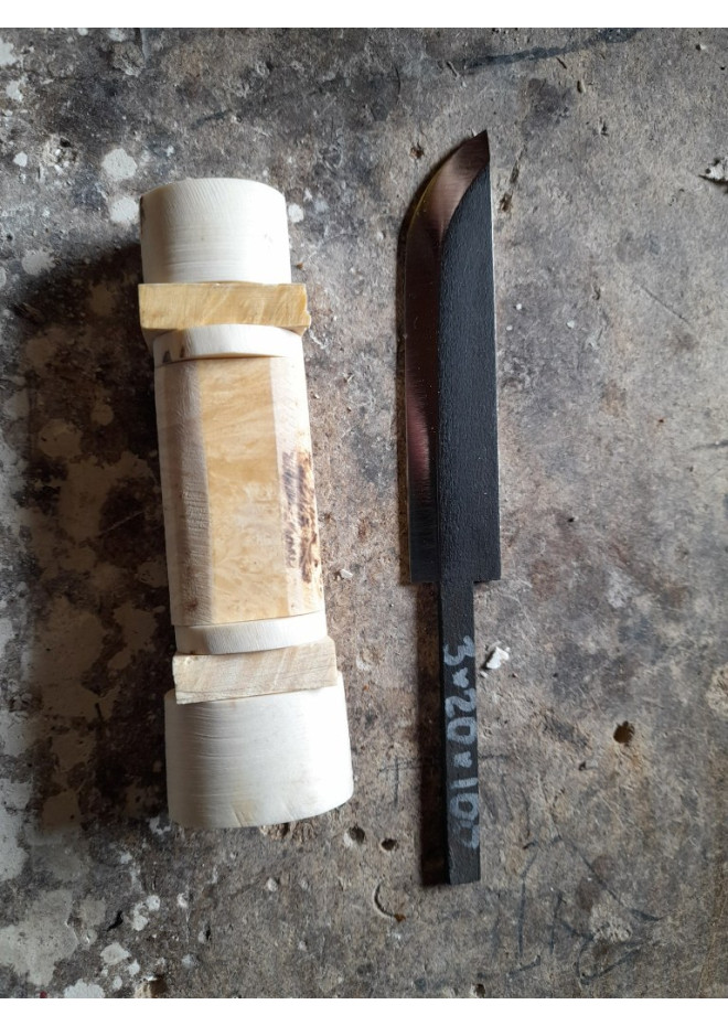 Handmade Puukko knife. Traditional Finnish craftsmanship.