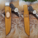 Handmade Puukko knife. Traditional Finnish craftsmanship.