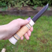 Handmade Puukko knife. Traditional Finnish craftsmanship.
