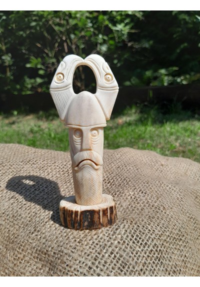 Exclusive hand-carved statue "God Odin". Figurine of Odin. Óðinn sculpture. 