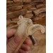 Hand-carved Eagle head handle. Tool handle Knife. Norse bird. Celtic art.