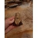 Old Norse God. Odin statue. Moose antlers hand-carved