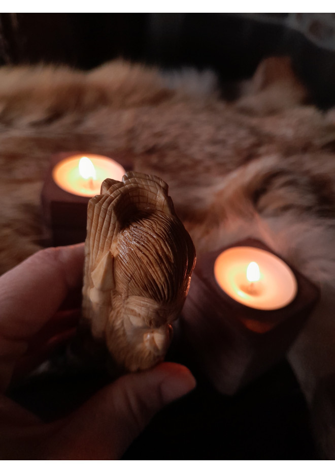 Odin sculpture, The Allfather. Norse God statue. 