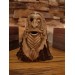Old Norse God. Odin statue. Moose antlers hand-carved