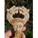 Unique Allfather God Odin pendant . Moose antlers hand-carved 