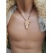 Viking style Dragon protection pendant. Moose antlers hand-carved