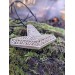 Mjolnir necklace. Moose antlers hand-carved
