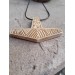 Mjolnir amulet. Norse God Thor hammer pendant. Moose antlers hand-carved