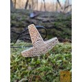 Mjolnir necklace. Moose antlers hand-carved