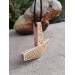 Mjolnir amulet. Norse God Thor hammer pendant. Moose antlers hand-carved