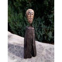 Viking Warrior head, Oseberg ship, Norway, Oseberg Cart Museum Reenactment, Norse Sculpture, Viking, pagan statue, Home Decor - hand carved