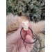 Small Viking bear amulet. Berseker warrior totemic necklace - Moose antlers hand-carved 